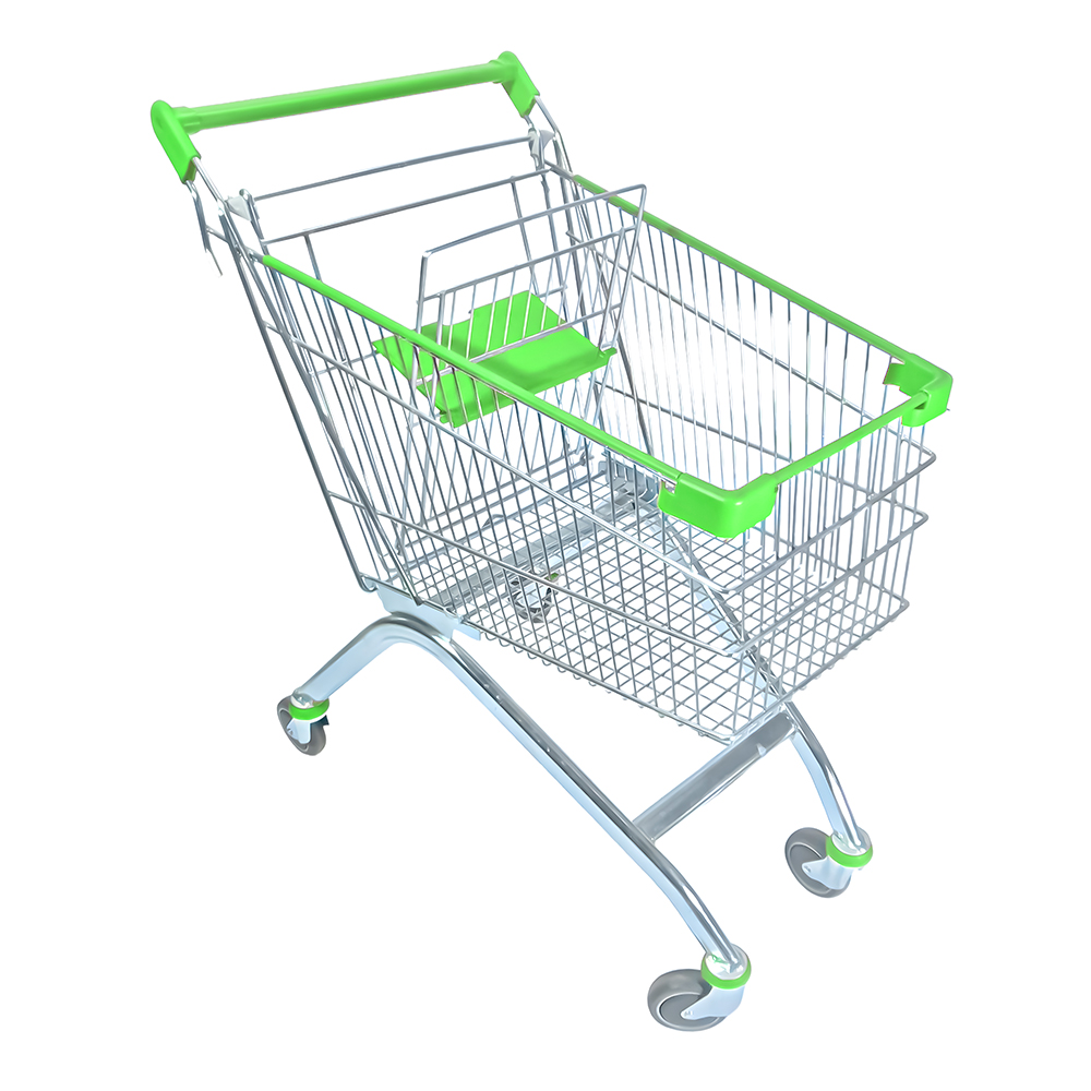 100l-metal-shopping-cart-green-model-2