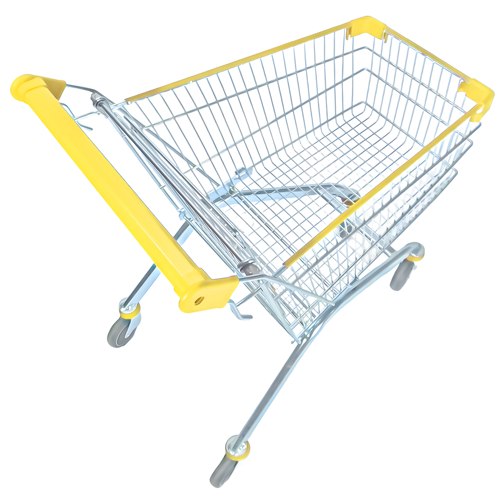 100l-metal-shopping-cart-yellow-no-baby-seat-model-2