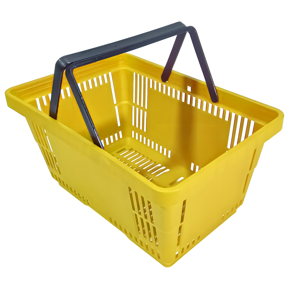 28 Litre Tekerlekli El Sepeti Sarı