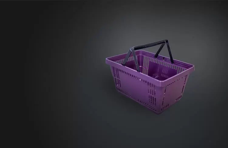 Plastic hand basket